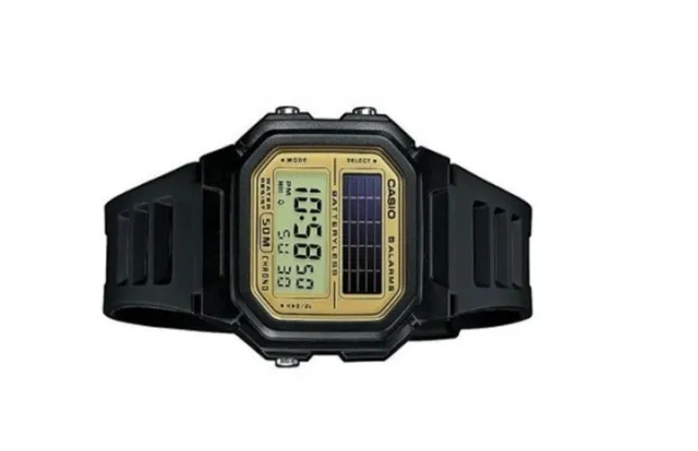 Nuevo reloj para hombre Casio original AL-190W-1AV con energía solar negro AL-190 AL190 2
