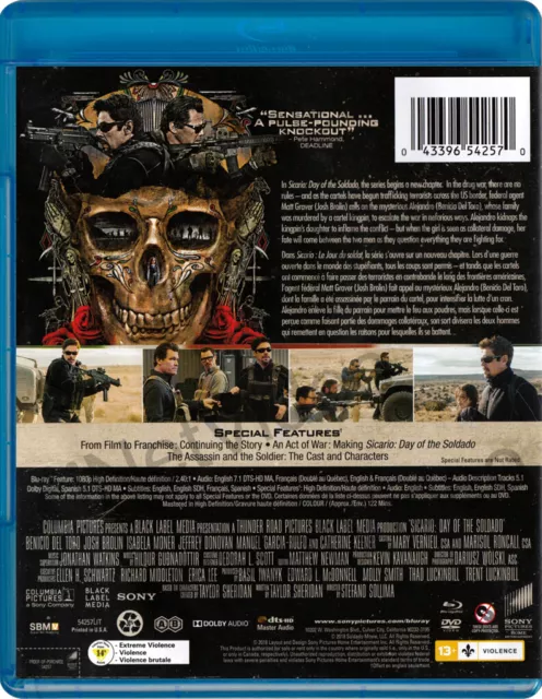 Sicario : Day Of The Soldado (Blu-Ray + DVD + Neuf Bleu 2