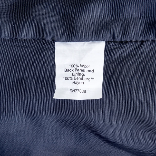 J Girocollo Gilet Uomo 40R Blu Navy Gessato Loro Piana Lana 6-Button Gilet 5