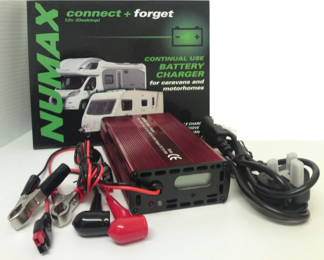 NUMAX 12V 10A Automatic Intelligent Leisure Battery Charger Caravan