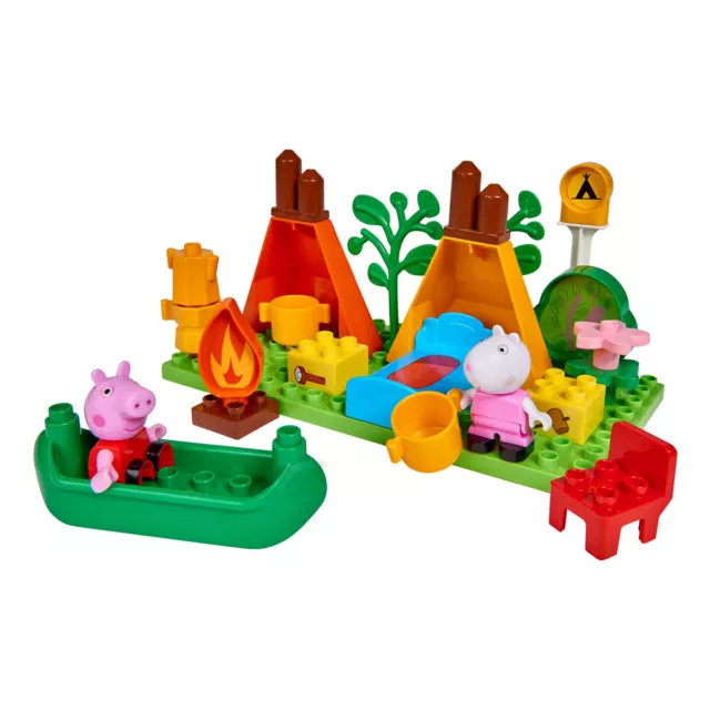 PEPPA PIG BIG-Bloxx Camping Construction Set Toy Playset, 18 Months to Five Year