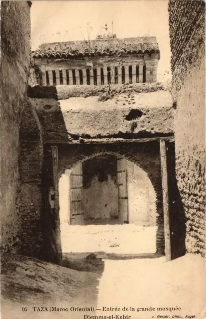 CPA AK MAROC Geiser TAZA Entrée de la grande mosquée - Diemma-el-Kebir (69099)