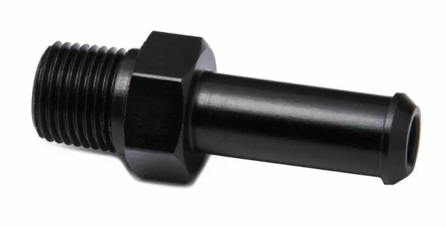 BLACK 1/8 NPT to 7mm 8mm (5/16) Aluminium PUSH ON BARB TAIL Hose Pipe Adapter