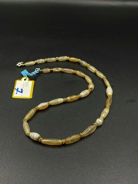 OLD Beads Antique Trade Jewelry Agate Necklace Ancient Antiquities Burmese 9