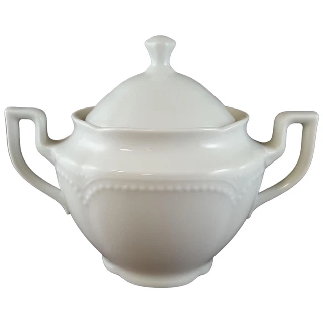 Zuckerdose Graf von Henneberg Viktoria Weiß H 10,8 cm