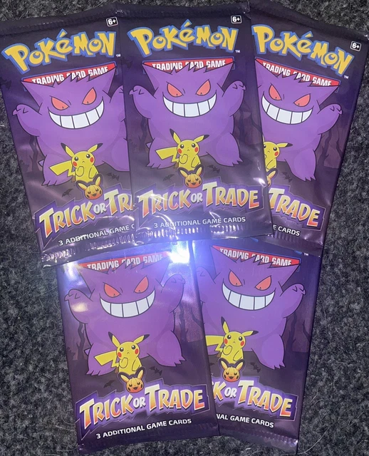 POKEMON TCG TRICK Or Trade Halloween Booster Mini Packs x5 bundle (15 Cards) EUR 3,46 PicClick IT