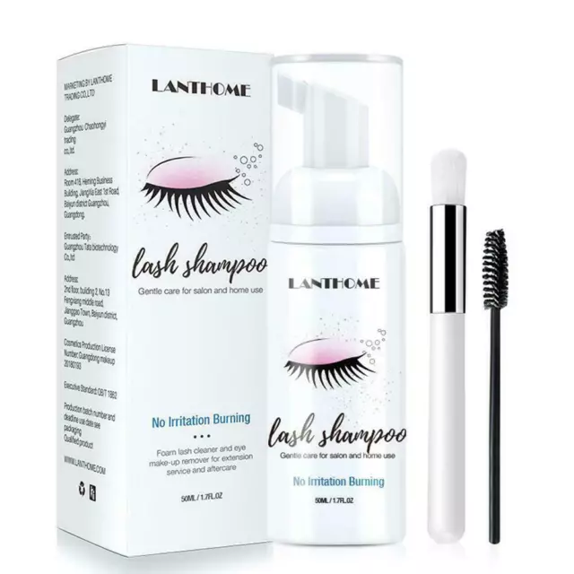 Eyelash Extension Foaming Shampoo Foam Cleanser Lash Shampoo Cleaner New