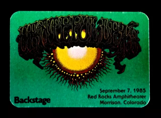 Grateful Dead Backstage Pass Red Rocks Colorado CO 9/7/85 9/7/1985 Rick Griffin