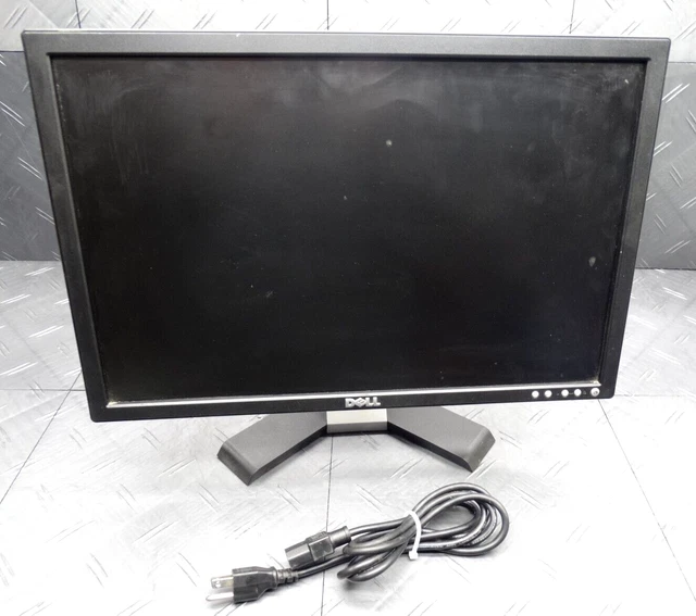 DELL E207WFPC 20& Flat Panel LCD Monitor + Stand Power Cable Black