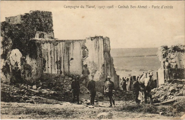 CPA AK Campagne du Maroc BEN-AHMET Casbah Porte d'entrée MAROC (23356)