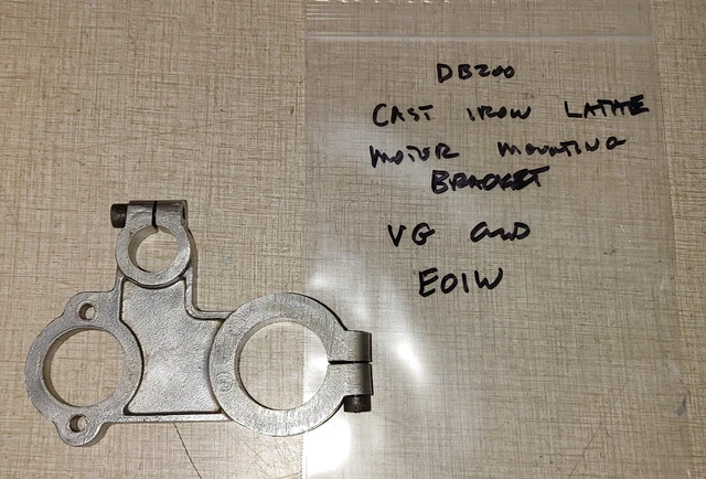 Emco Unimat DB200 Cast Iron Lathe Spindle Motor Mounting Bracket E01W