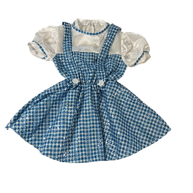 The Wizard of Oz Dorothy Halloween Costume Child Size Small 4-6 Dress Up Dress