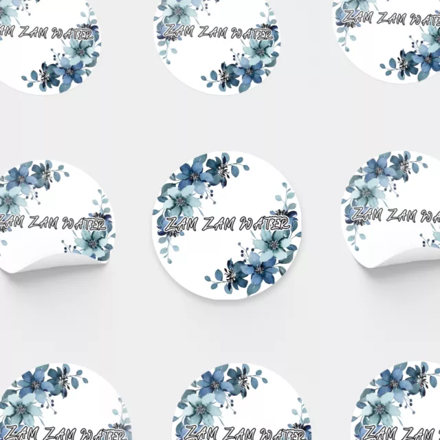 48 X ZAM Zam Water Personalised Stickers Wedding favours gifts Labels  Nikkah 181 £4.09 - PicClick UK