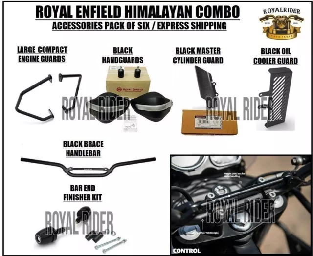 Se adapta a Royal Enfield COMBO DE 6 ACCESORIOS HIMALAYAN Y SCRAM 411 -