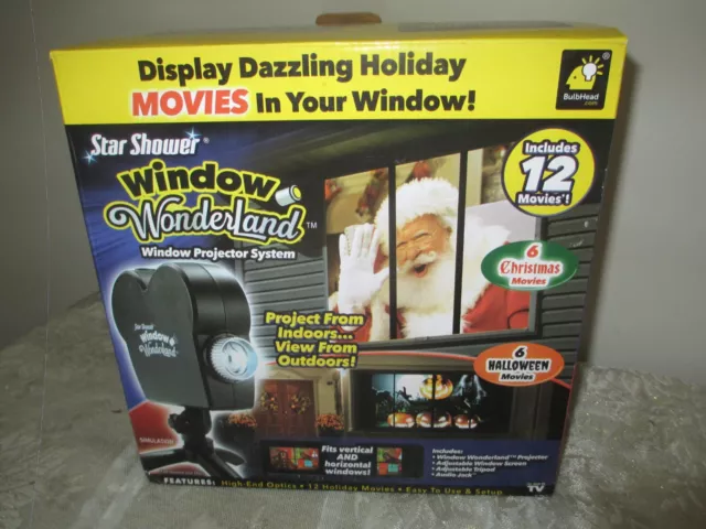 Star Shower Winter Wonderland Window Projection System Halloween and Christmas