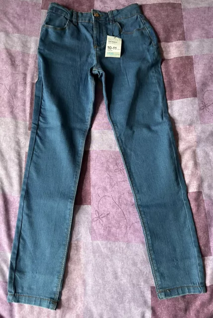 Girls Primark Blue. Skinny Jeans.  BNWT 10-11 Years