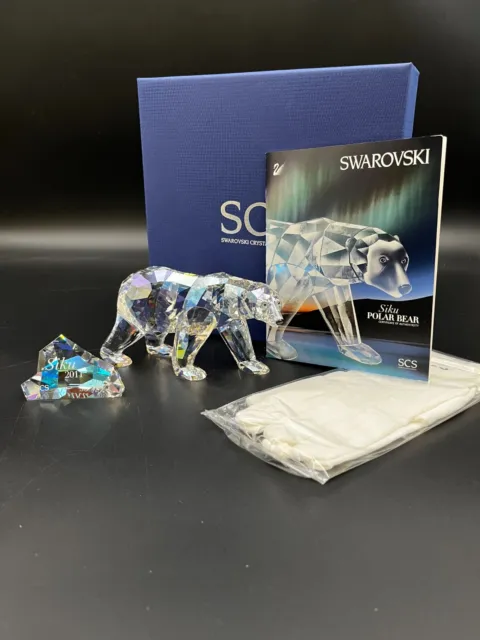 Swarovski Crystal: 2011 Siku Polar Bear Figurine w/ Certificate of Authenticity