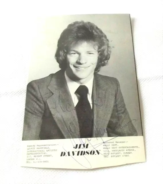 Comedian & Presenter Jim Davidson Black & White Signed Photo Card