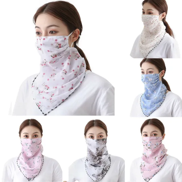 Face Mask Balaclava Neck Gaiter Bandana Scarf Reusable Washable With Loops Ear