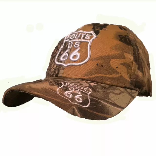 CASQUETTE USA- WESTERN - COUNTRY -route 66 color kaki homme/femme