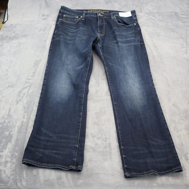 American Eagle Pants Mens 36x30 Dark Blue 360 Extreme Flex Original Boot Denim
