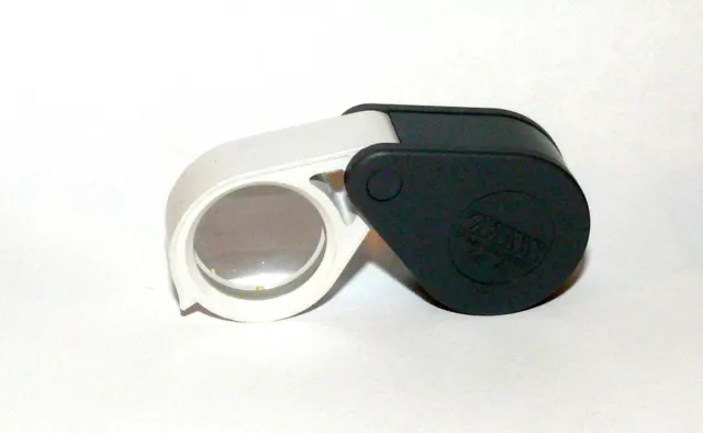 Carl Zeiss Einschlaglupe Falt Lupe 6x APL. Aplanar Monokular Grau Weiß 16424