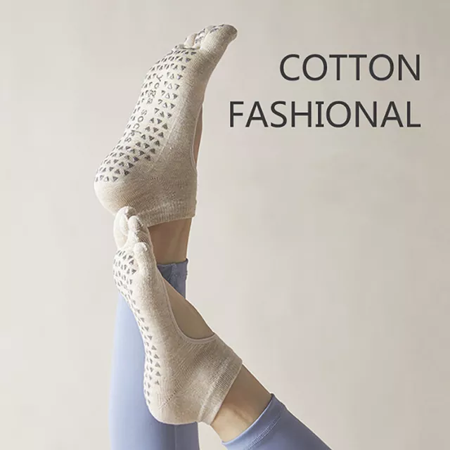 Toeless Non Skid Sticky Grip Yoga Socks for Women Anti Slip Dance Sock BAZ