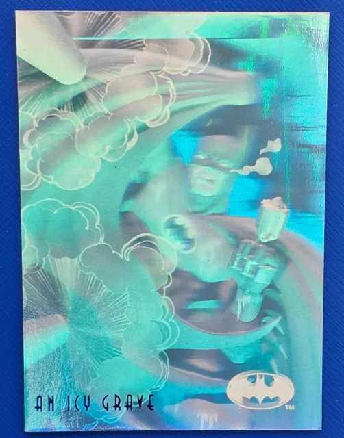 1996 Fleer Skybox Batman HOLO Series An Icy Grave #35 HoloAction BLUE