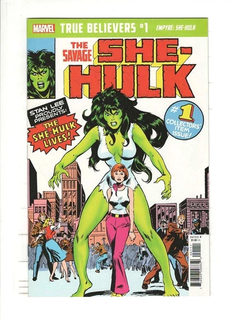 TRUE BELIEVERS EMPYRE SAVAGE SHE HULK #1 NM, John Buscema cvr & art, Marvel 2020