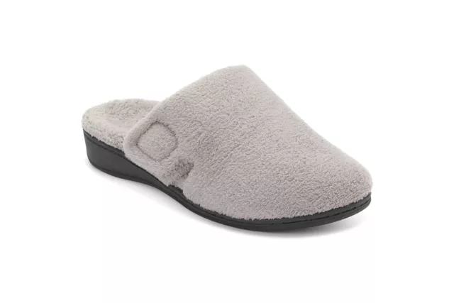 Vionic Gemma Womens Grey Mule Slipper