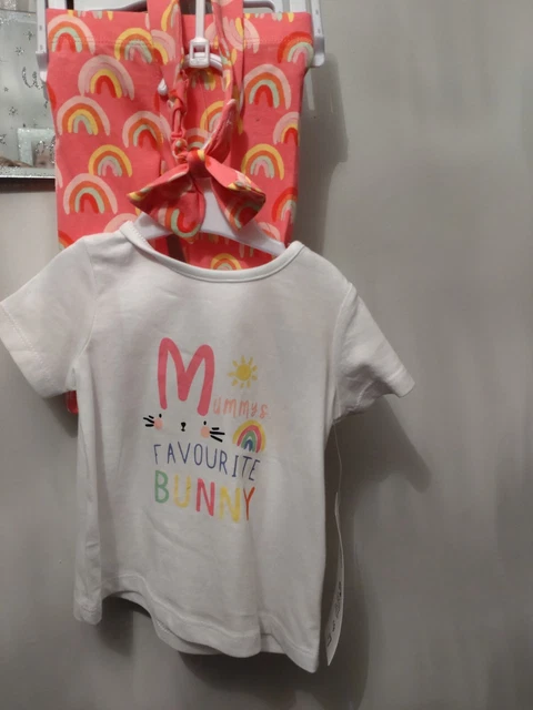 Gorgeous Girls Outfit, T-Shirt & Leggings, 0-1 Month *Brand New With Tags*