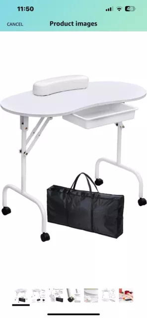 White manicure table