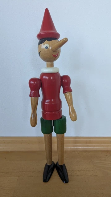 GICO Pinocchio Holzfigur – 24 Cm Lang, Mit Beweglichen Gelenken, Made In Italy, Für Die Ganze Familie