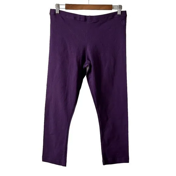 GAIAM COTTON CAPRI Active Leggings Women’s SZ Large Purple Yoga Pilates ...