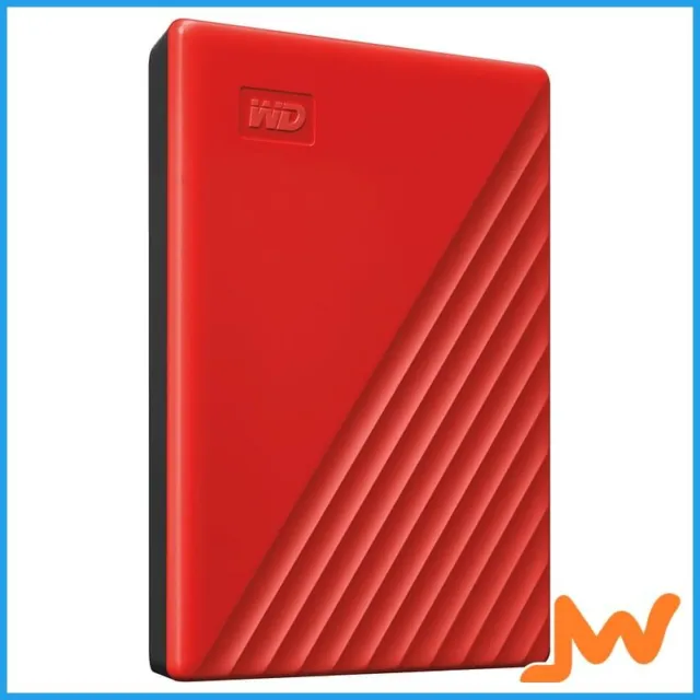Western Digital My Passport 2TB Portable Hard Drive - Red