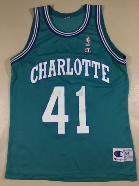 Vintage Charlotte Hornets Basketball-nba Glen Rice 41 Champion