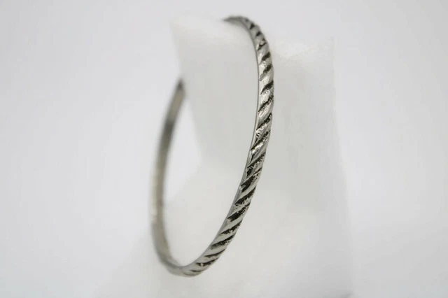 Bracelet Jonc En Métal Vintage - Modèle 815 - Occasion - Style Rétro Et Intemporel