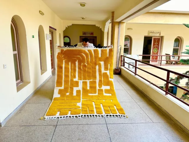 LUX MUSTARD RUG, Custom Moroccan Mrirt Rug, Handmade Berber Yellow Rug