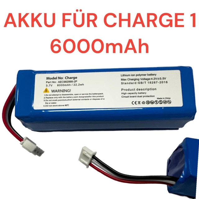 6000mAh MLP912995-2P Battery for JBL Charge 2+ Charge 2 Plus Speaker