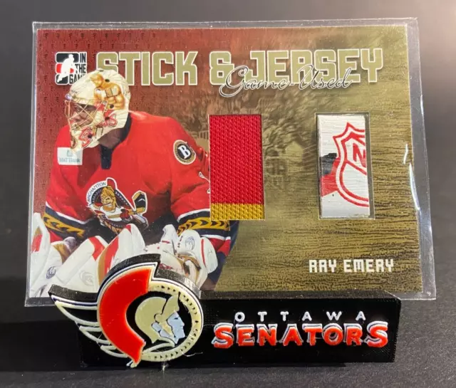 2006-07 Ray Emery Ottawa Senators Game Worn Jersey - Ottawa Senators Game  Used