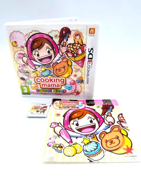COOKING MAMA SWEET SHOP for Nintendo 3DS BOXED W Manual Game Puzzle Strategy Sim