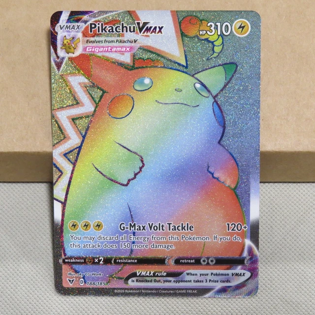 pokemon tcg vivid voltage 044 185 pikachu vmax card Pikachu VMAX (SWSH062) (CGC Universal Grade 9) – GoldenFishGames main image 1