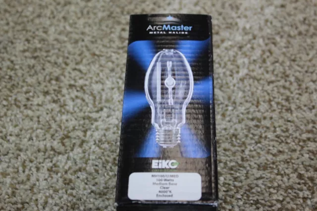 Mh100/u/med 100 Watt Metal Halide Medium Base Light Bulb Ark Master EIKO