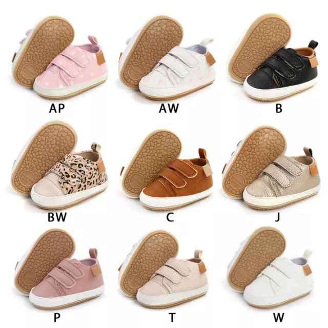 Newborn Boy Girl Baby 0-18Month Crib Shoes Infant Sneakers Toddler Casual Shoes 2