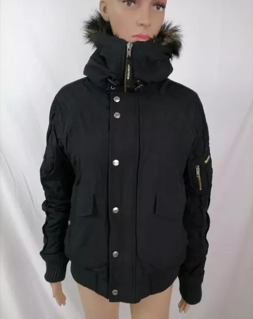 WOOLRICH THERMOLITE Giubbotto Parka Bomber Cappotto Jacket Giacca Taglia M Donna