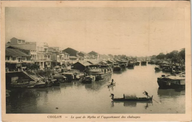 CPA AK VIETNAM CHOLON SAIGON - Le Quai de Mytho INDOCHINA (1222660)