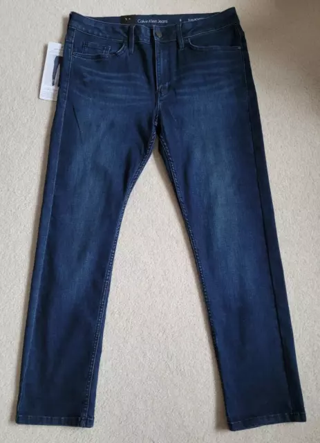 CALVIN KLEIN Jeans Women's Slim Boyfriends Jeans - Inkwell - Size 8 - Inseam 28"