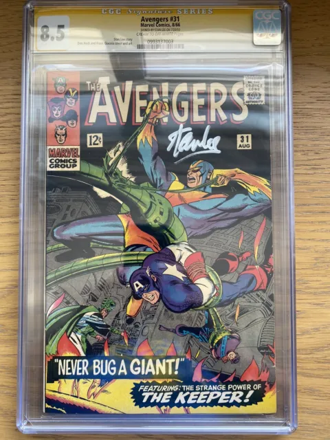 Avengers #31, CGC 8.5, Story By And Signed By Stan Lee, Marvel Comics.
