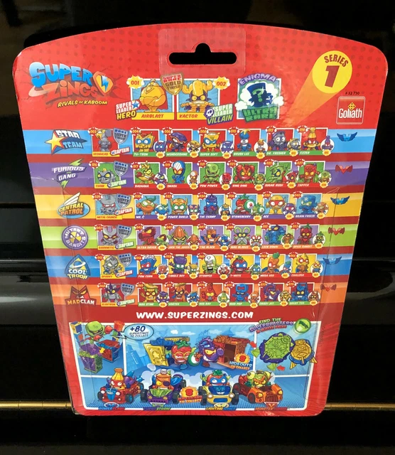 SUPERZINGS SERIES 1 Pack 10 Figurines Figures Rare Gold Kactor Or superzings-series-1-pack-10-figurines-figures-rare-gold-kactor-or