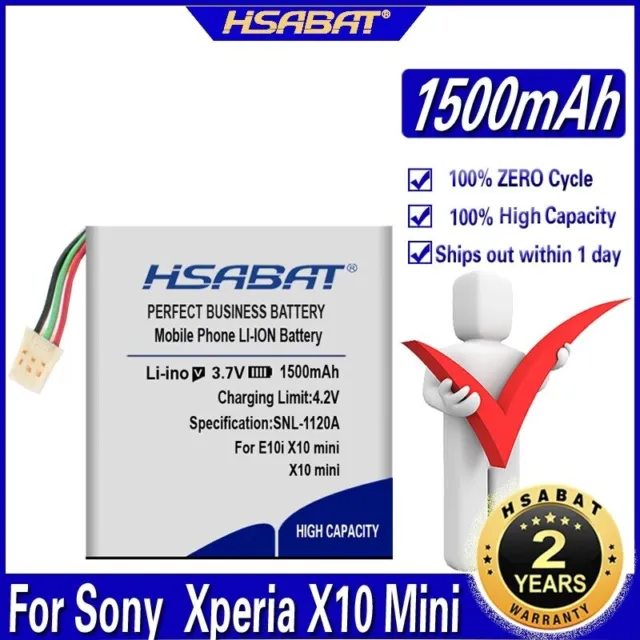 HSABAT X10 Mini 1500mAh Battery for Sony Ericsson Xperia X10 Mini E10i Pro W580i